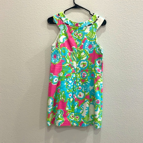 Lilly Pulitzer women dress size 6 colors pink green wight blue - Picture 2 of 3